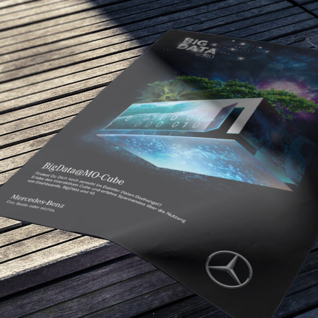 Plakat Gestaltung BigData Plakat Mercedes-Benz AG