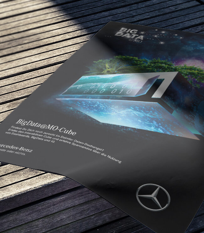 Plakat Gestaltung BigData Plakat Mercedes-Benz AG