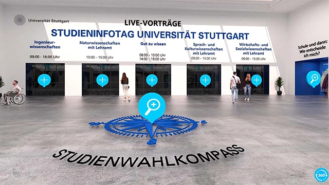Universität Stuttgart Studieninformationstag Viruelle Räume Messen
