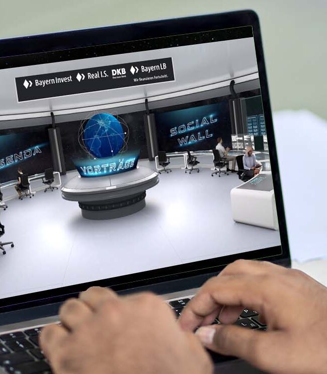 Virtuelle Messe, online, event, Ein virtueller Eventspace aus Esslingen metaverse, livestreaming, stream