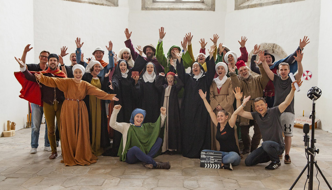 Heilige und Halunken VR-Videoproduktion Landesmuseum Württemberg Gruppenbild