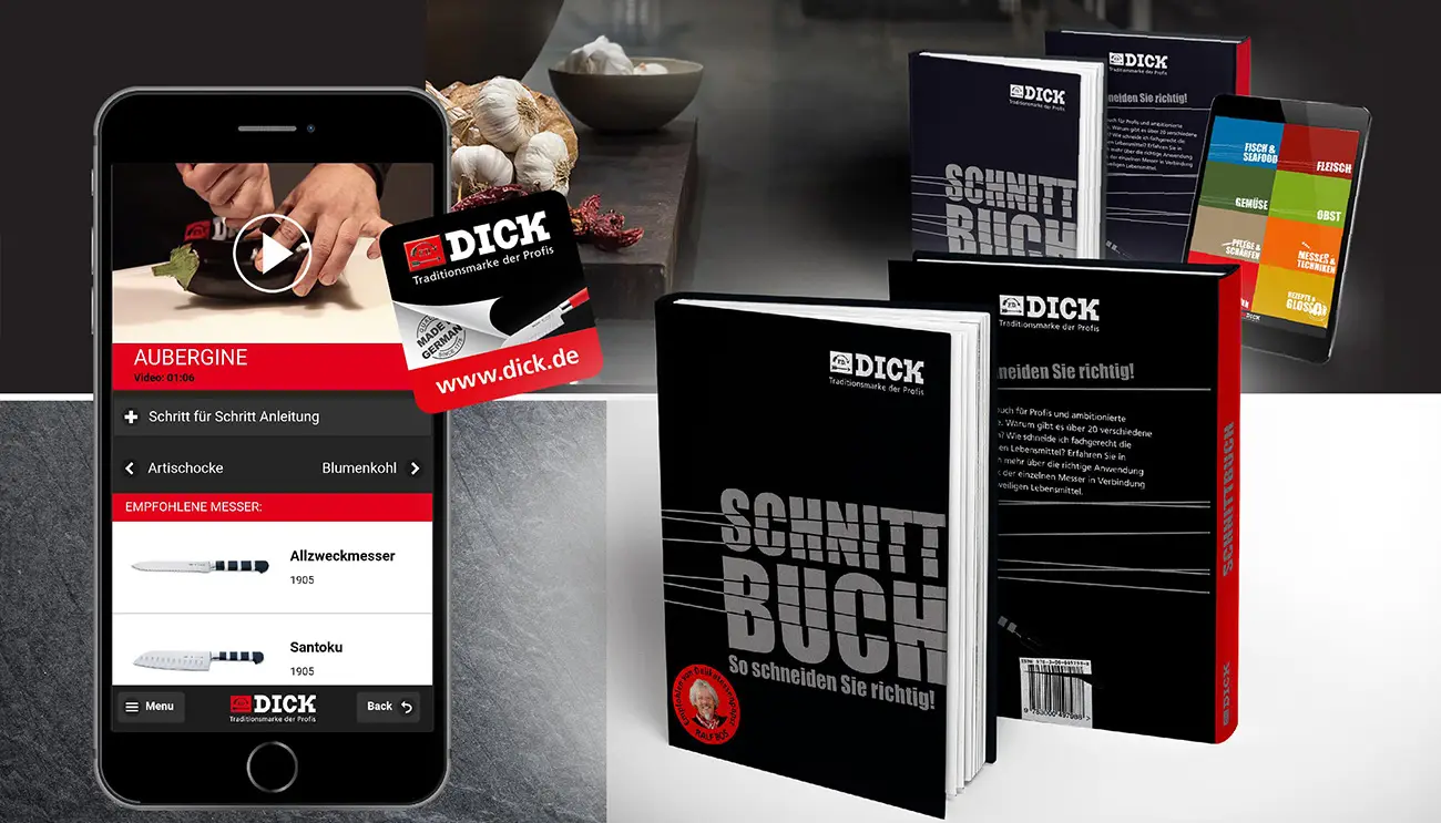 DICK Schnittbuch Gestaltung Layout