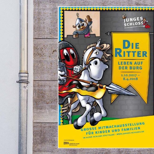 Die Ritter leben auf der Burg Kinderausstellung im Landesmuseum Württemberg