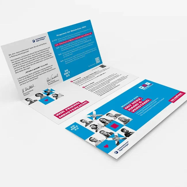 Planung und Gesamtorganisation des Events, Design der Veranstaltung rund um das Motto „MeisterlICH – mit Herz, Hand & Verstand“ für die Handwerkskammer der Region Stuttgart / Agentur Stuttgart Esslingen