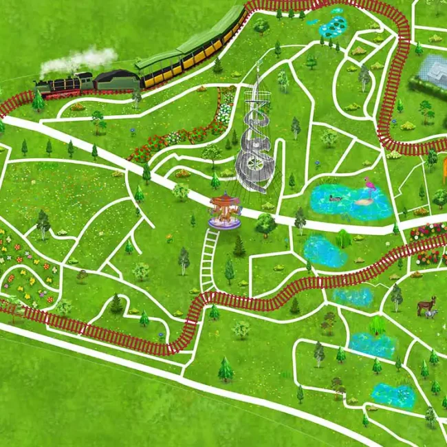 Virtuelle Fahrt durch den Höhenpark Killesberg während der Pandemie / Agentur Stuttgart Esslingen