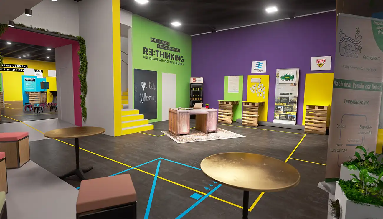 RE:THINKING Pop-up Space Stuttgart – 360° Virtuelle Welt